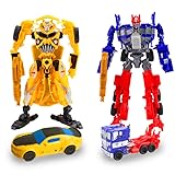 Transformers Spielzeug, Deformiert Figuren Spielzeug, Deformierter Autoroboter,...