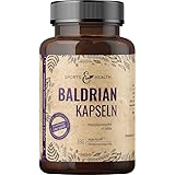 Baldrian Kapseln - 180 Kapseln - 500mg hochdosiertes Baldrian pro Kapsel -...