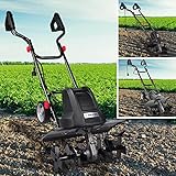 BRAST® Motorhacke Gartenfräse Elektro | 1200-1500 Watt | 36-45cm Arbeitsbreite...