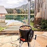 BRAST® Eintopfofen mit Grillfunktion Ofen Kugelgrill Barbecue Grill Outdoor-Küche...