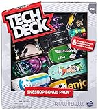 Sk8Shop Bonus Pack - Fingerboard-Set mit 6 authentischen Boards und Zubehör (Boards von...