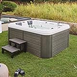 Home Deluxe - Outdoor Whirlpool - Beach Plus Treppe und Thermoabdeckung - Maße:...