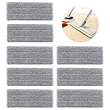 Wischer Ersatzbezug Mop 8 Stück Mop Ersatztuch Pads Microfaser Pads Flach Mop...