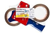 tesa tesapack Extra Strong und Handabroller im Set mit 2 besonders reißfesten...