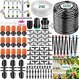 ZPQAODI Bewässerungssystem Garten, 129 PCS,40M, Bewässerung Kit Garten Micro Drip...