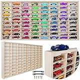 KRUZZEL Sammlerkasten Sammlervitrine 80 Fächer Setzkasten Holz 78,5 x 40 x 4,5...