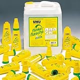 UHU KIGA-Pkt 5, Vielzweckkleber Flinke Flasche, Kanister + 25 Leerfl.