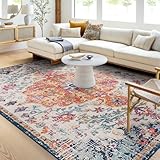 Livabliss Asmara Vintage Teppich groß - Teppich Wohnzimmer 160x220 cm, Esszimmer,...