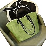 wangfq Korbtaschen Damen Sommer Urlaub Stroh Strand Tasche Frauen Einfache Tote Reise...