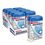 Mentos Kaugummi Always White, 8 Dosen zuckerfreie Chewing Gum Dragees mit...