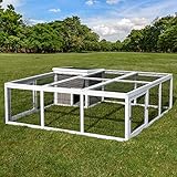 Miweba MyAnimal Hasenstall MH-08 | 160x160x56 cm - Kaninchenstall mit...