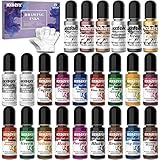 Alkohol Tinte Set - 24 Farben Hochkonzentrierte Tinte auf Alkoholbasis, konzentrierte...