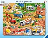 Ravensburger Kinderpuzzle - 06058 Arbeit auf der Baustelle - Rahmenpuzzle für Kinder ab 3...