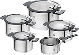 ZWILLING Simplify Edelstahl-Kochtopfset, 5-teilig, Mit integriertem Sieb im...