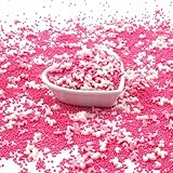 STREUSEL GLÜCK Flamingo rosa weiss 40g Zuckerstreusel Streusel Sprinkles Tortendeko...