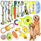 JOTOL Hundespielzeug Set,20Pcs Interaktives Spielzeug Set,100% Natürliche...