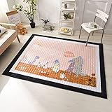 Baby Krabbeldecke Teppich 145 x195cm Cartoon Tier Löwe Kinderzimmer Wohnzimmer...