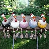 Keramik Huhn Gartendeko Gartendeko Huhn Deko Handarbeit Gartenstatue Dekorative Henne Huhn...