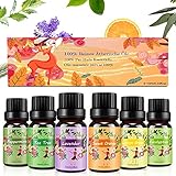 Ätherische Öle Set für Diffuser, 100% Rein Naturrein Essential Oil Aroma...