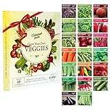 Gemüsesamen Anzuchtset mit 20 Packungen - Garden Pack – Einfaches Starter Saatgut Set...