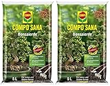 Compo Sana Bonsaierde mit 8 Wochen Dünger für Alle Zimmer- und Freilandbonsai,...
