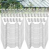 SLTAXAR 100 Stück Gewächshaus Klammern - Edelstahl Klammern für Gewächshaus,...