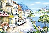 Platzdeckchen mit 3D-Druck, Bedruckt, mit mediterranem Blick, 4 Stück Muster Nr. 18-999...