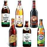 Bierset 6 verschiedene Biere aus Deutschland (0,5 Liter 3 Bock Dunkel 2 Bock Hell 1...