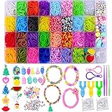 CGBOOM Loom Bänder Set Kinder,2000+ Stück DIY Gummibänder Kinder 30 Farben...