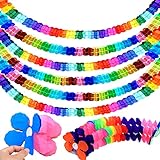 5 Stück Bunt Girlande Papier Deko, Hängenden Deko Garlanden, Party Geburtstag...