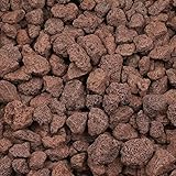 Lavastein Lavagranulat Grill Pflanzen Lavamulch für Garten Rot 16-32 mm 20L Aquarium...