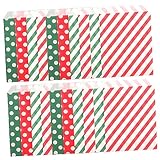 TOKIDNY 24 Stück Weihnachtsgeschenktüten Aus Hochwertigem Ideal Für Süßigkeiten Und...