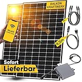 Solakon® Balkonkraftwerk 810W / 600W Steckdose - Solaranlage Komplettset - Plug & Play...