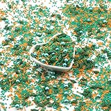 STREUSEL GLÜCK Dino grün orange 40g Zuckerstreusel Streusel Sprinkles Tortendeko...