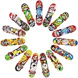 Dadabig 15 Stück Finger Skateboard Set Finger Skateboards Mini Griffbrett Bunt...