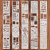 20 Stk Bullet Schablonen Set, Journal Planer Schablonen Kunststoff Wiederverwendbares, DIY...