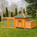 Miweba MyAnimal Hühnerstall MH-19 | 206x76x100 cm - Für 3 Hühner - Nistkasten mit...