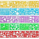 Firtink 20PCS Schablonen Kinder Weihnachten Malschablonen Set Schablonen Weihnachten...
