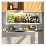 pujindu Küchen-Wandschrank, 2-stufiger Ausziehschrank, Badezimmer-Ausziehregal Mit...
