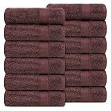 Ample Decor 4-teiliges Badetuch aus 100% Baumwolle, schnelltrocknend, superweich, 100%...