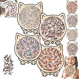 135-teiliges Morandi Katzen-Puzzle aus Holz, Maracron-Farben mit...