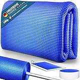 poolomio® Solarplane Pool rund Ø366 cm | Solarabdeckplane Poolabdeckung 180 µm...