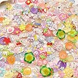 Vexilon 100 Stück Schleim-Charms, niedliches Harz-Charm-Set, zufälliger...