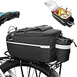 HAOIOPM Fahrradtasche Fahrrad Gepäckträgertasche, Lsoliertasche, Fahrrad Sitz...