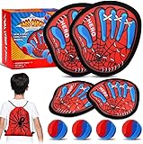 LAIBUY Klettballspiel für Kinder Set,Klettball Strandspielzeug, Klettbälle Gartenspiele...