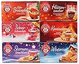 Teekanne Wintertee | 6er Mix-Set | Mit den Sorten: Sternenleuchten, Hüttenzauber, Süßer...